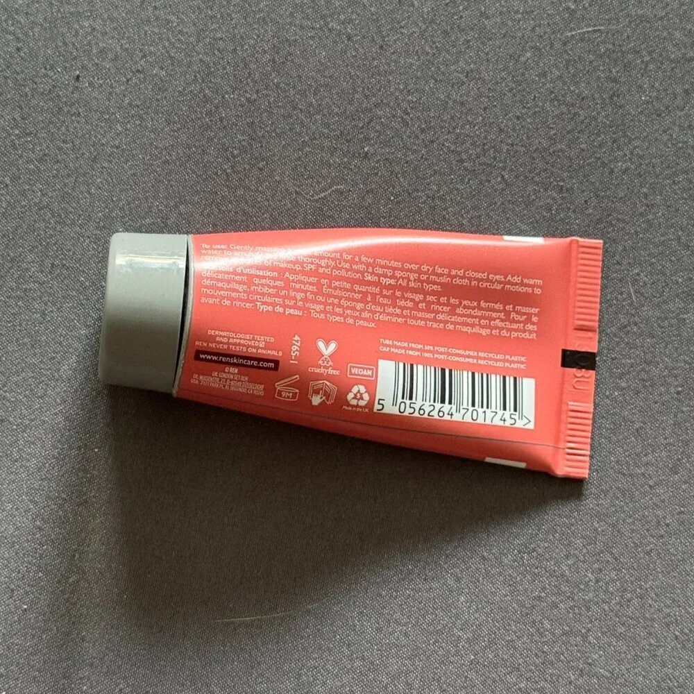 ⚡ 3/$15 | NEW REN Perfect Canvas Clean Jelly Oil Face Cleanser, 15 ml/0.5 fl oz